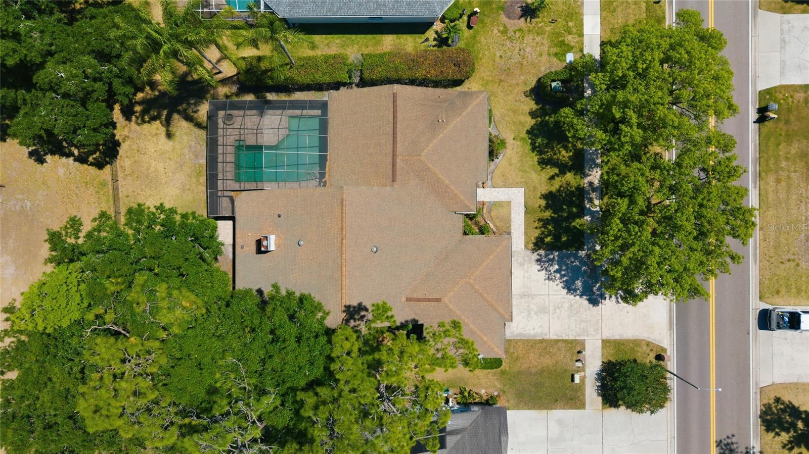 Top-Down Aerial View of Home