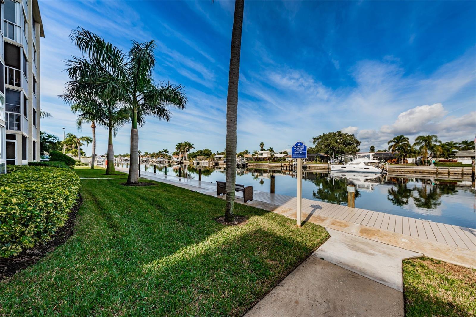 A community fishing dock...