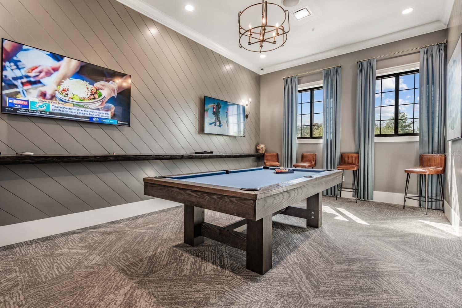 Billiards room in Clubhouse