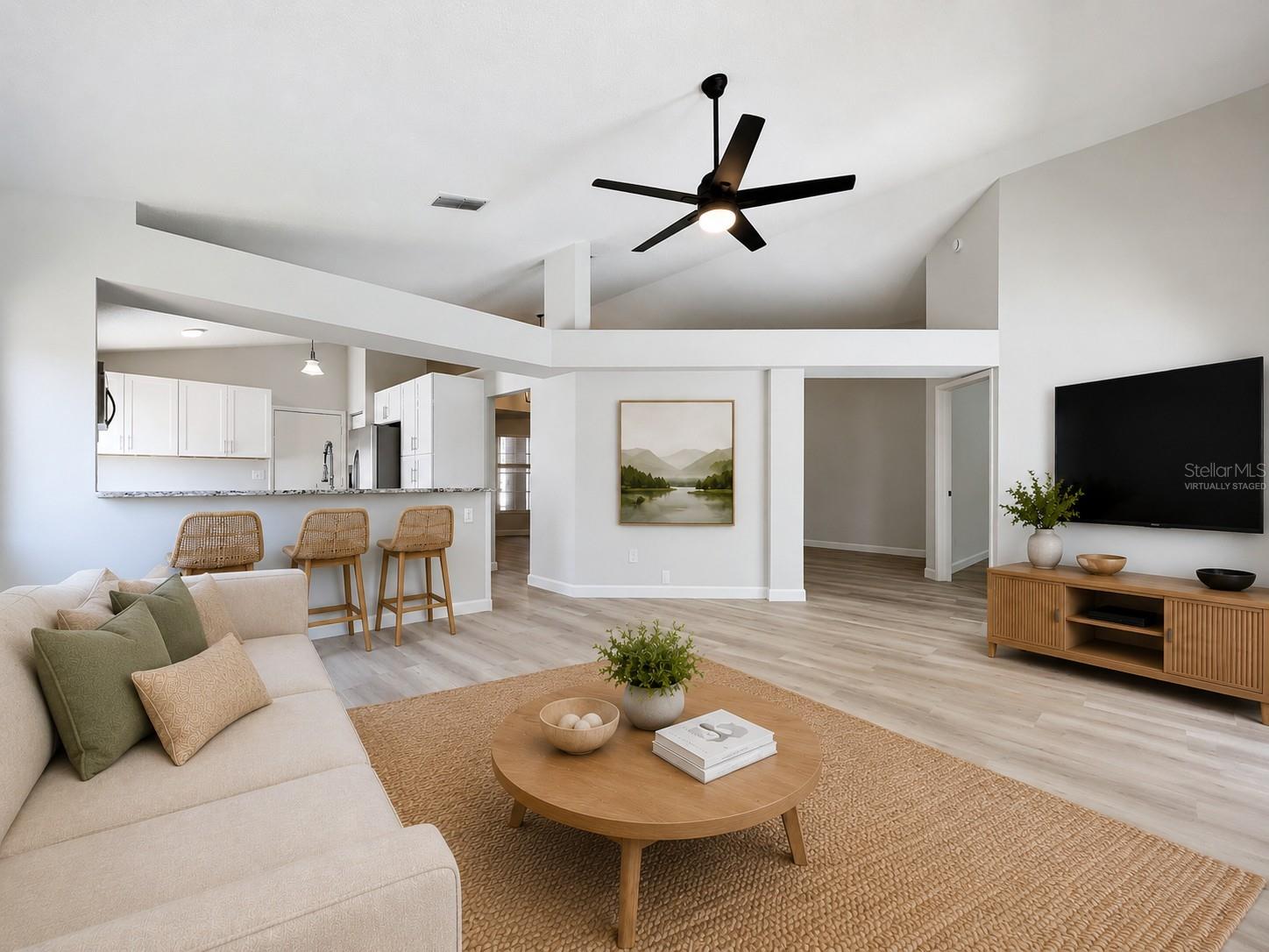 Family Room-Virtually Staged