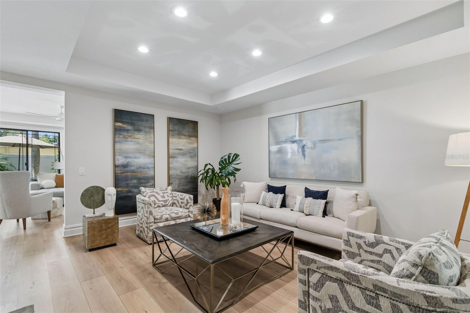 Living Room opens to Family Room