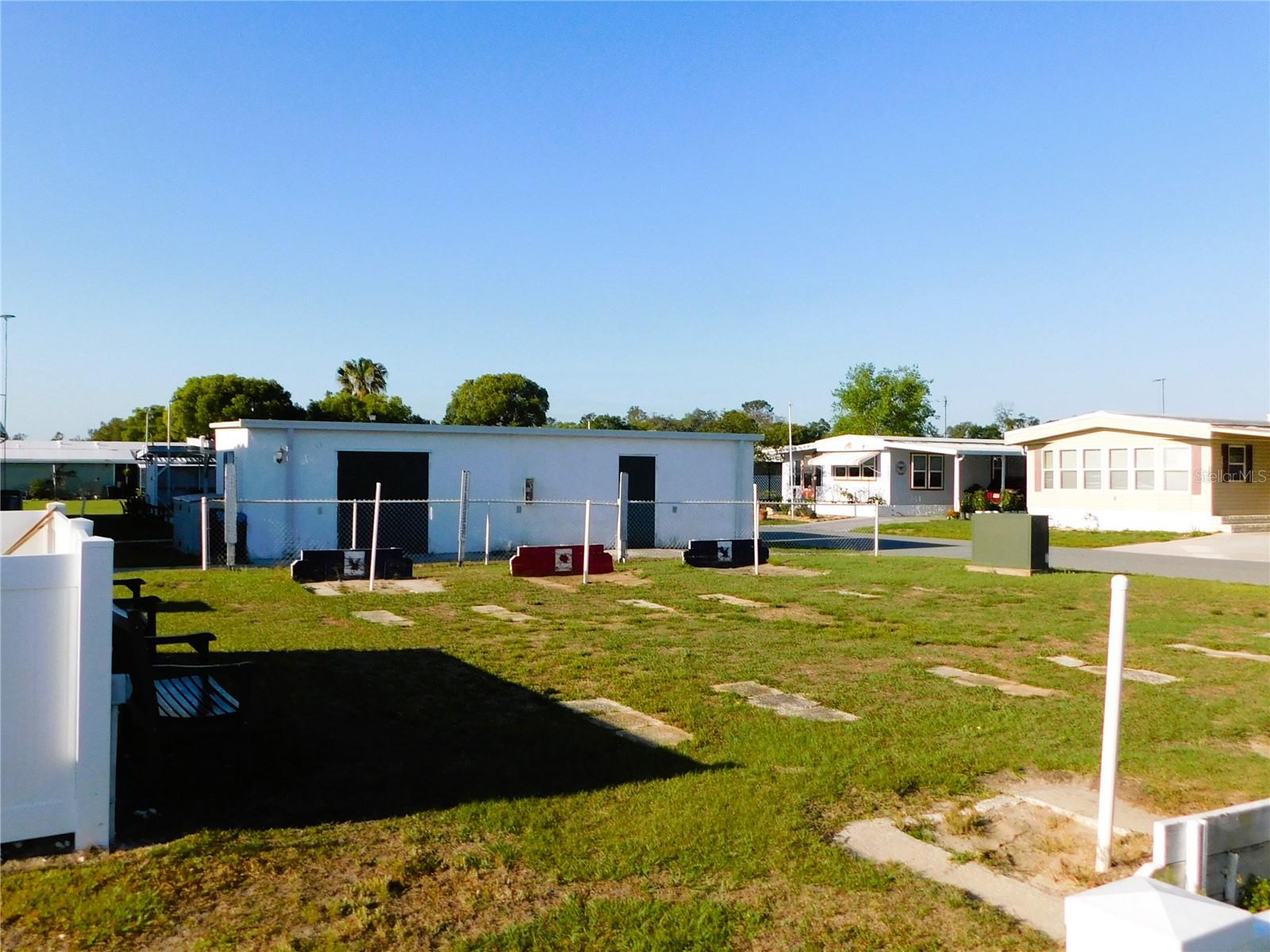 Community horseshoe area.