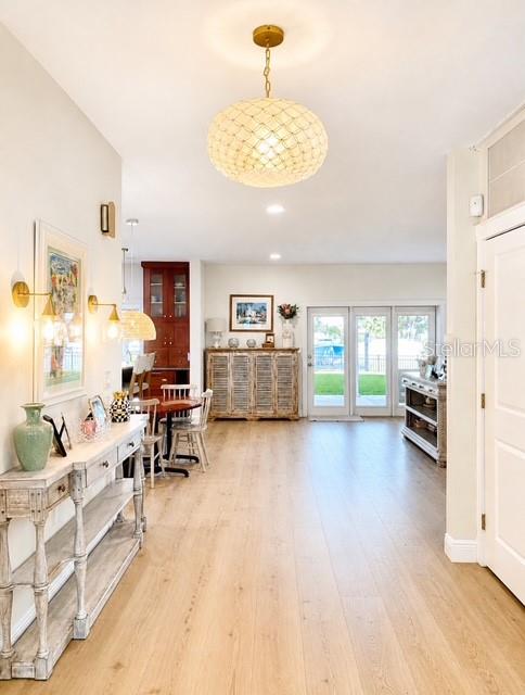 Entrance to kitchen and open living area