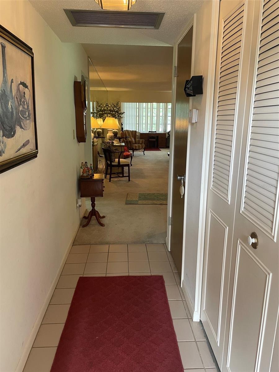 Entrance from front door