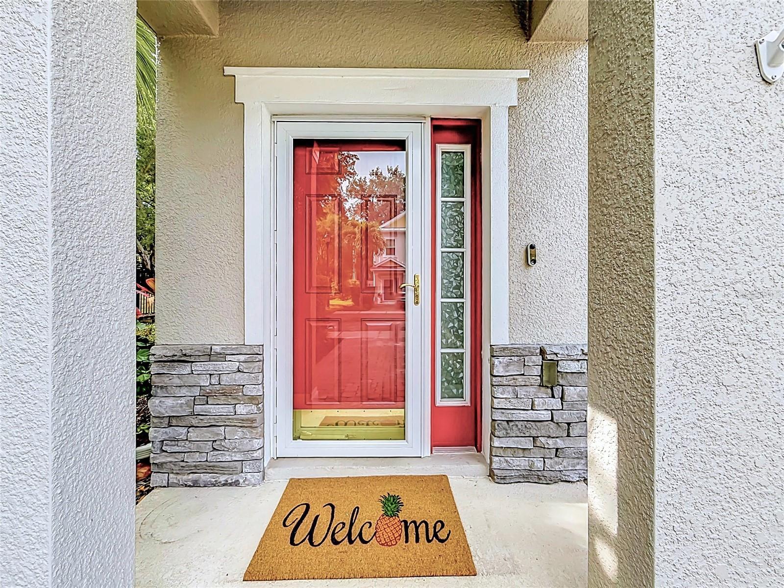 Covered front entry