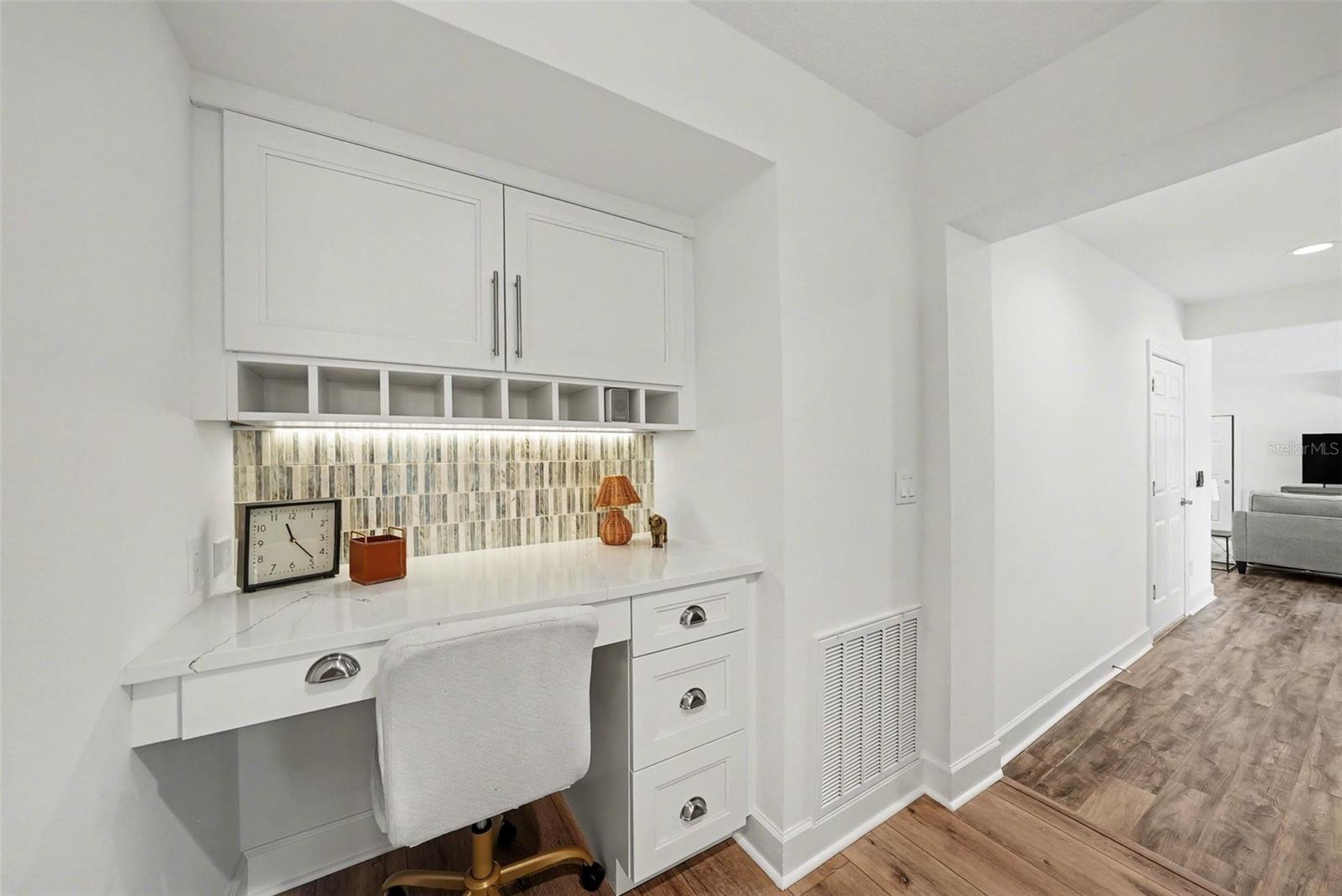 Kitchen Desk area