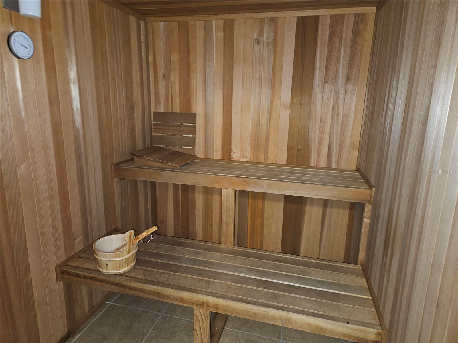 Relaxing Saunas in the Clubhouse bathrooms