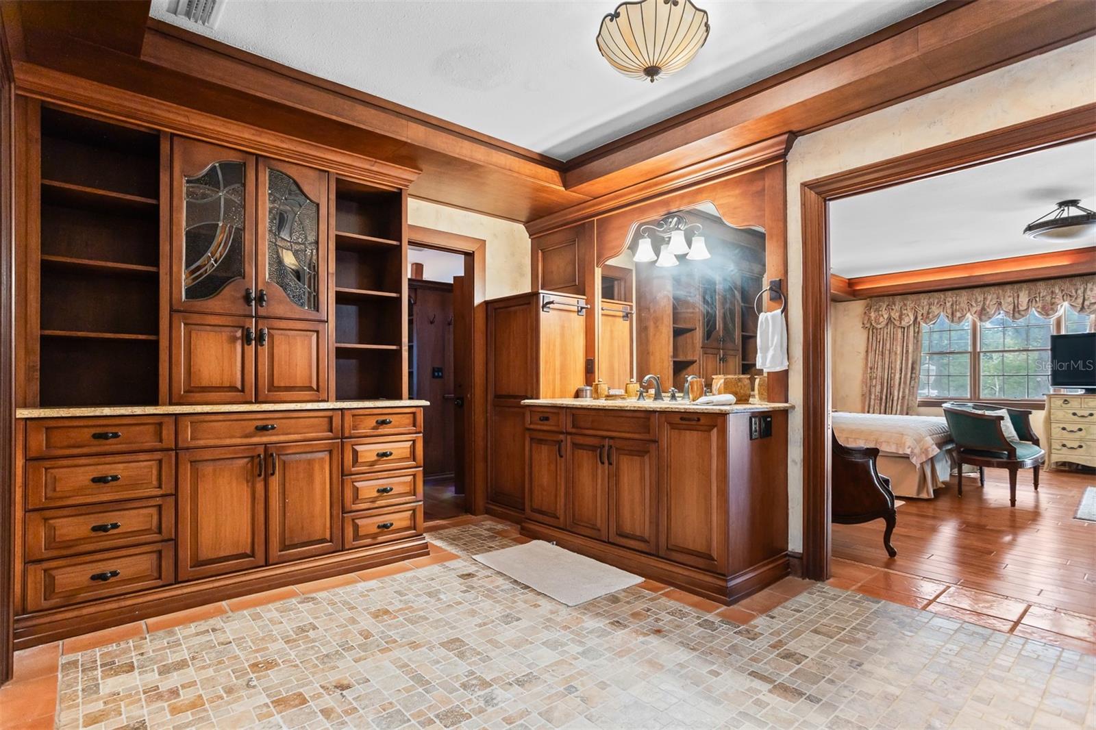 Custom Wood Primary Bath is a serene Sanctuary With a Spa-Like Feel