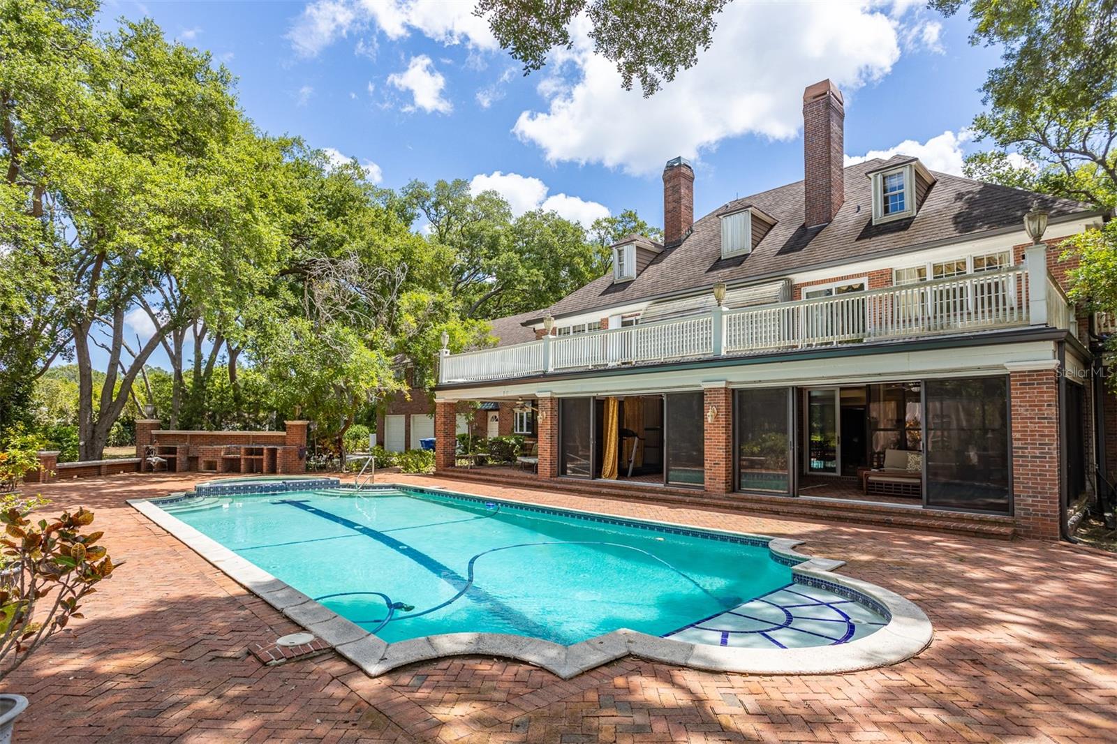 Swim your laps in this large pool
