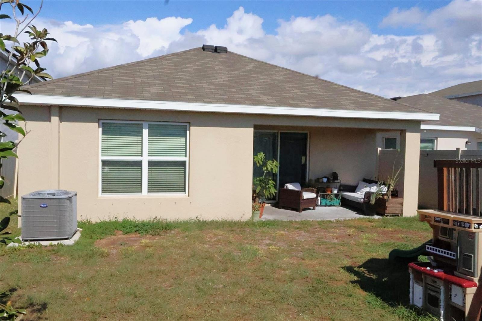 Exterior view of the Home, with a Covered Patio
