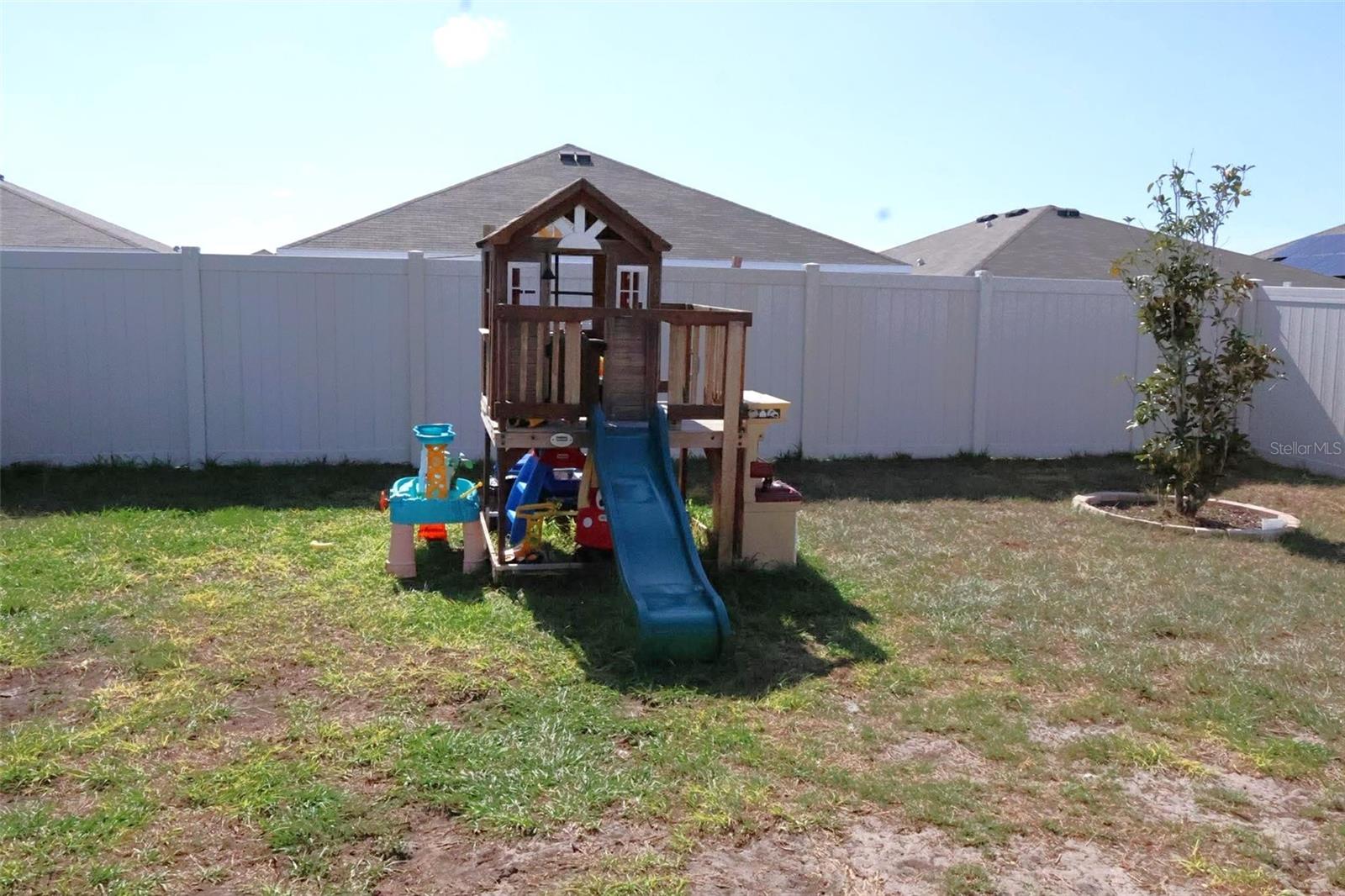 Completely Fenced in Back Yard.