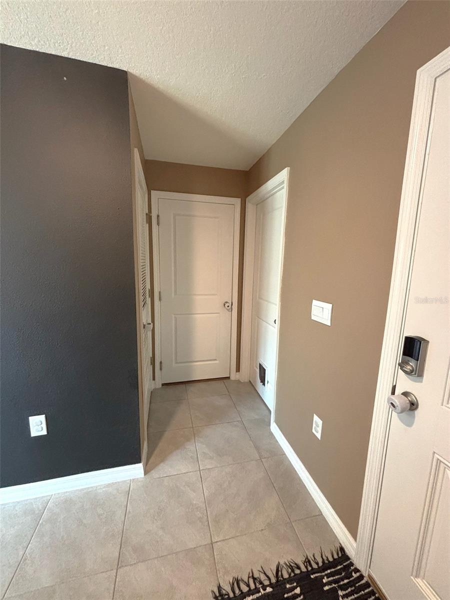 Hallway to Laundry Room and Garage