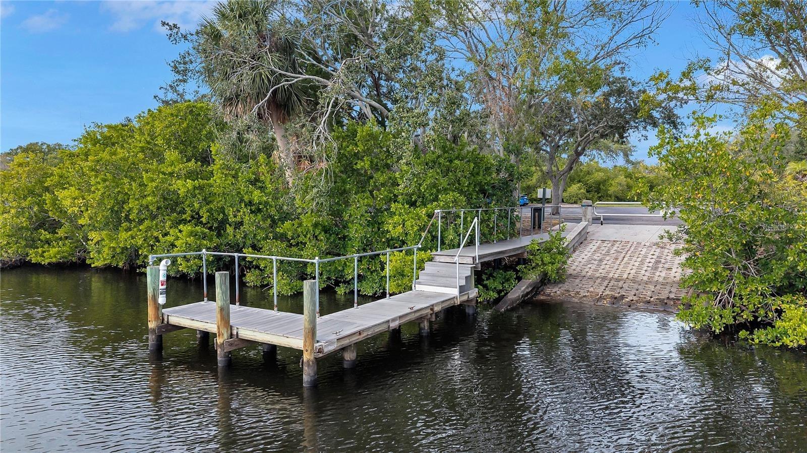 Community boat ramp and fishing dock~