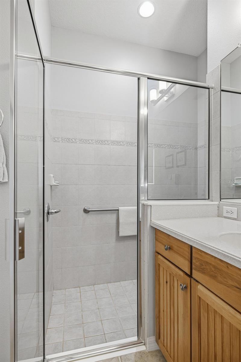 Large walk-in shower