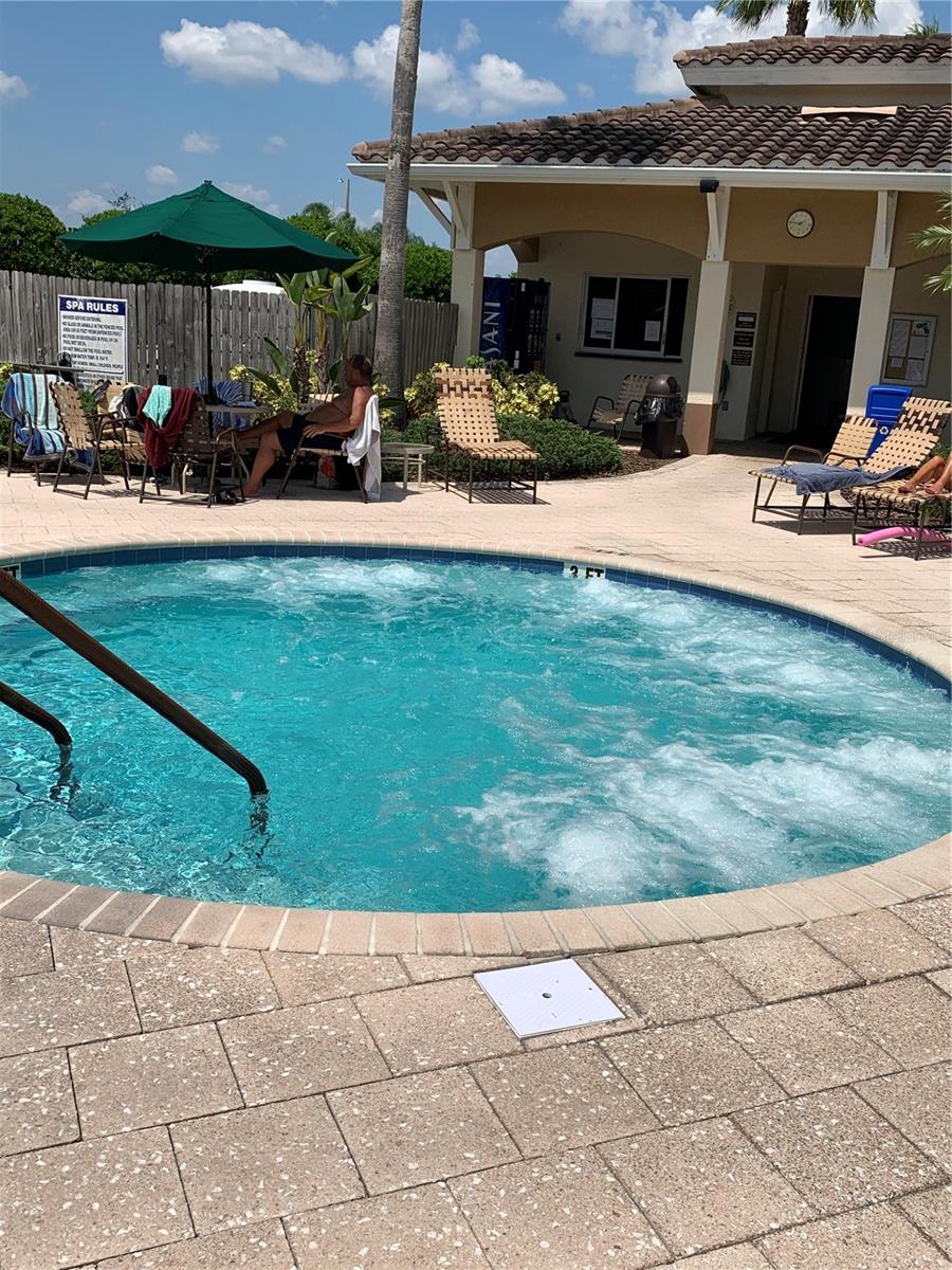 South Club outdoor hot tub