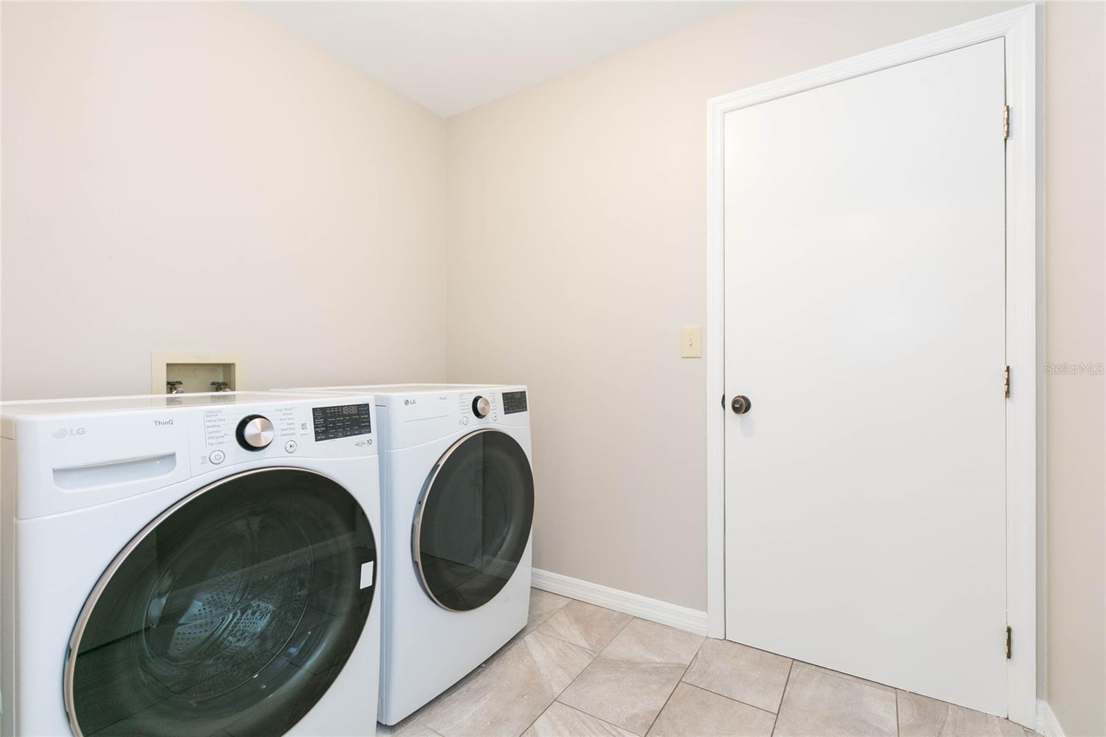 LG newer washer and dryer stay with the home