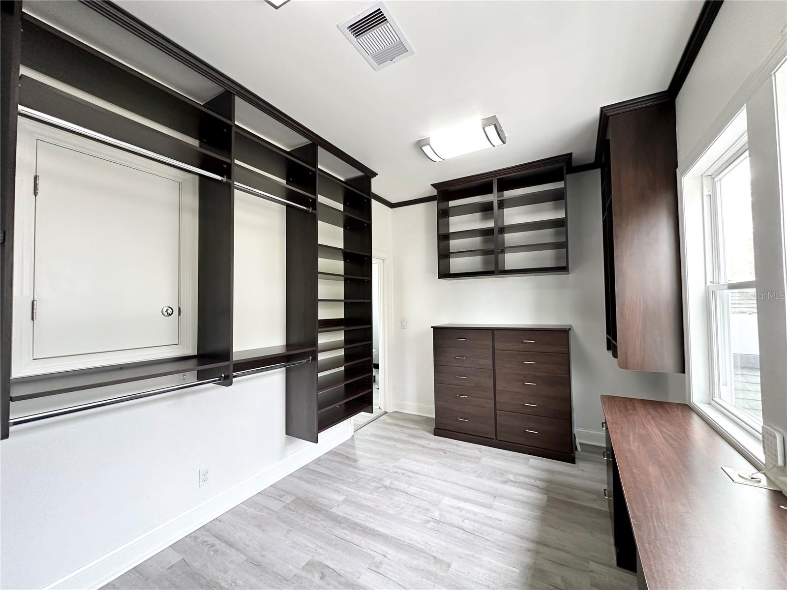 Primary closet