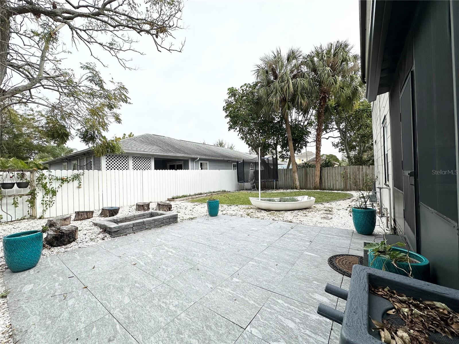 Rear patio