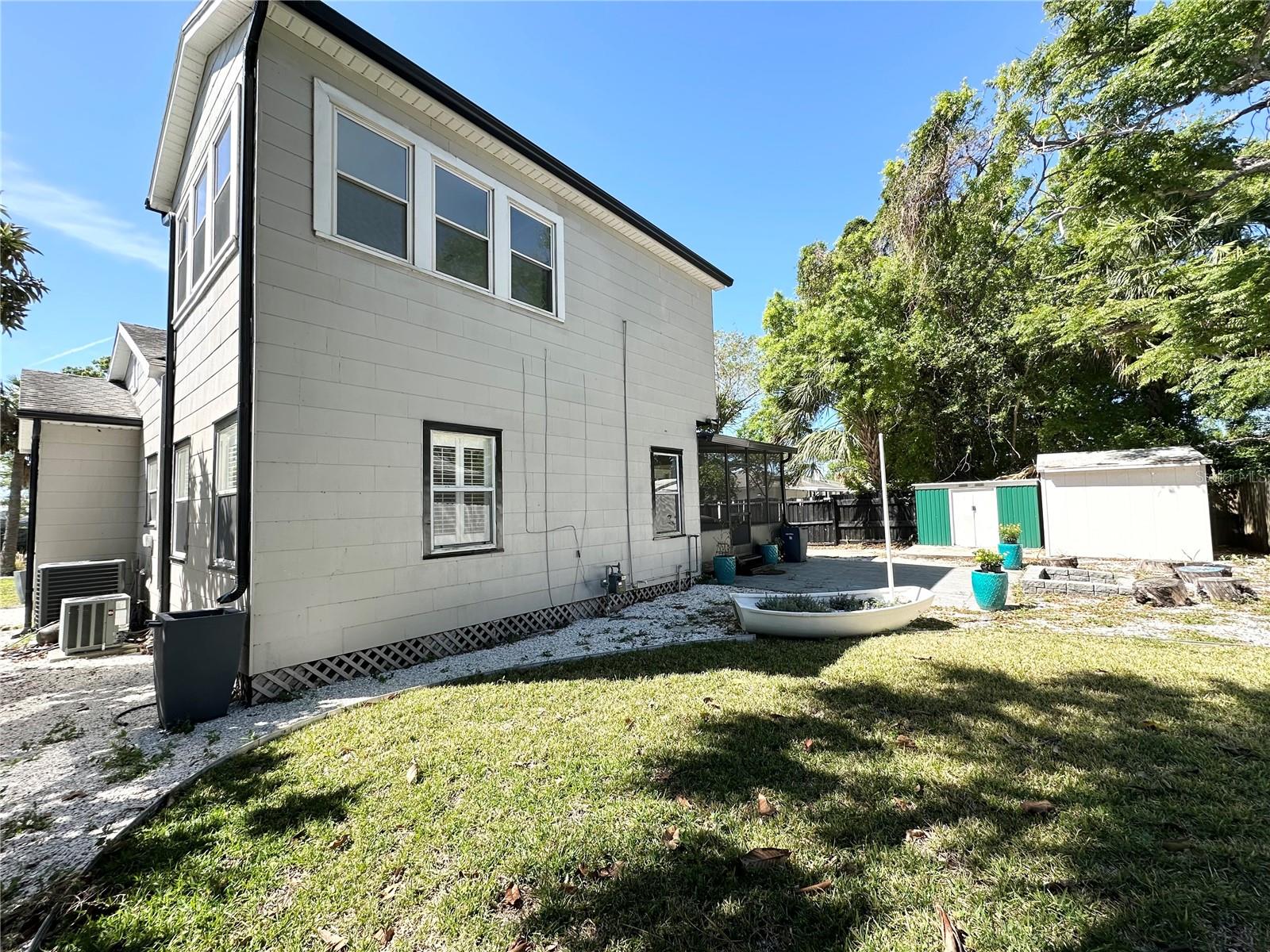 Back of home/rear yard