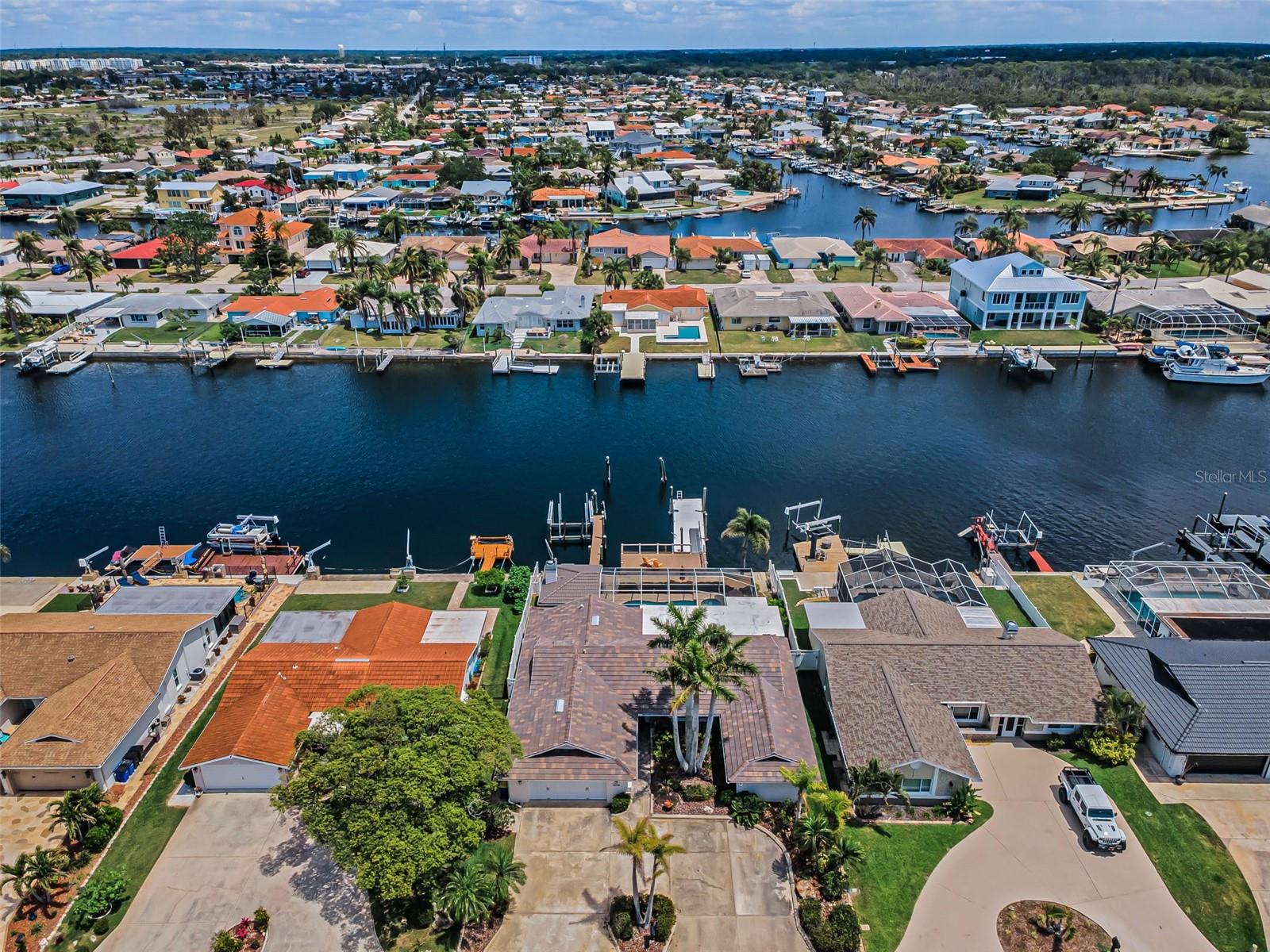 aerial view of home
