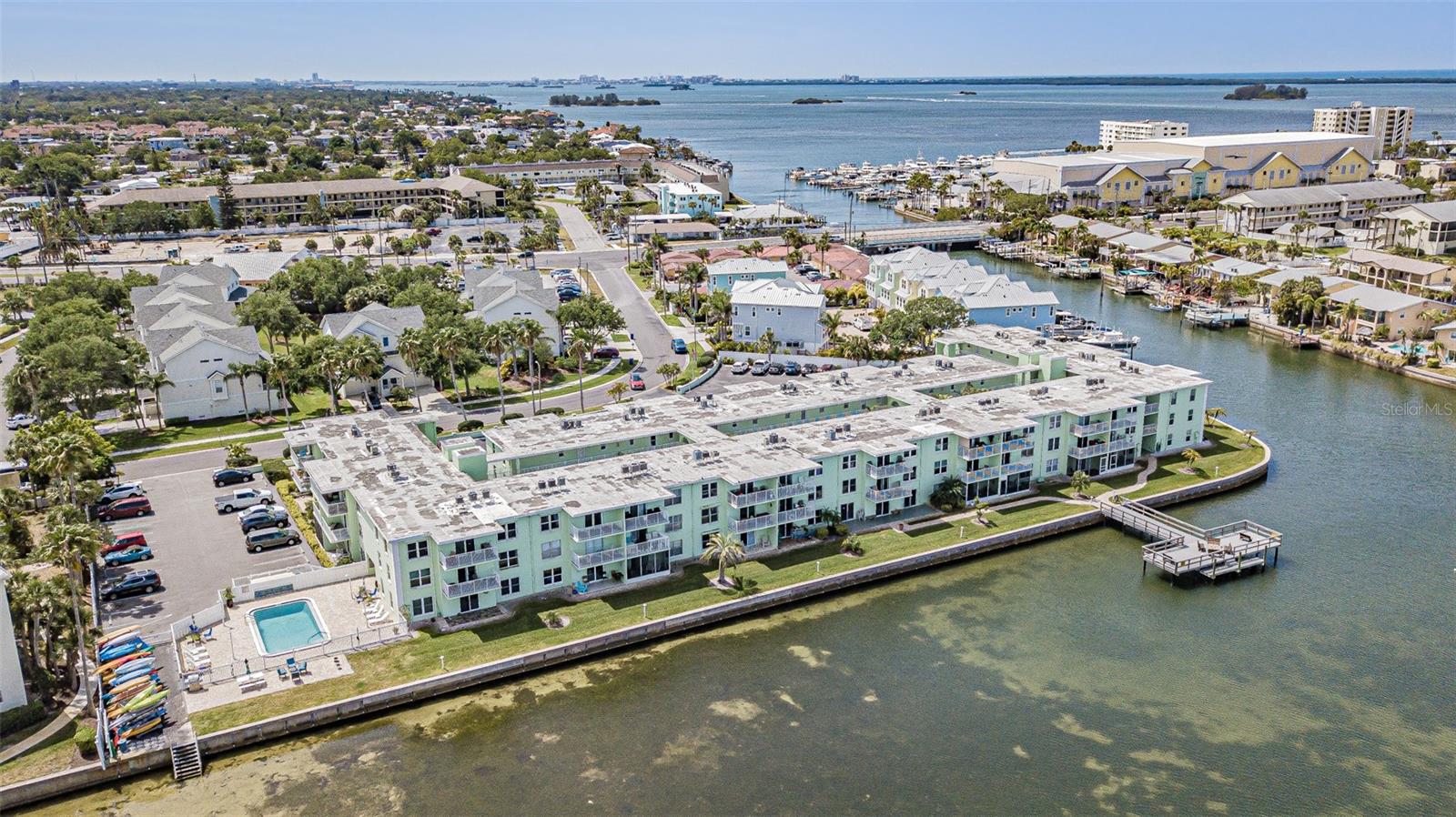Arial view of condo property