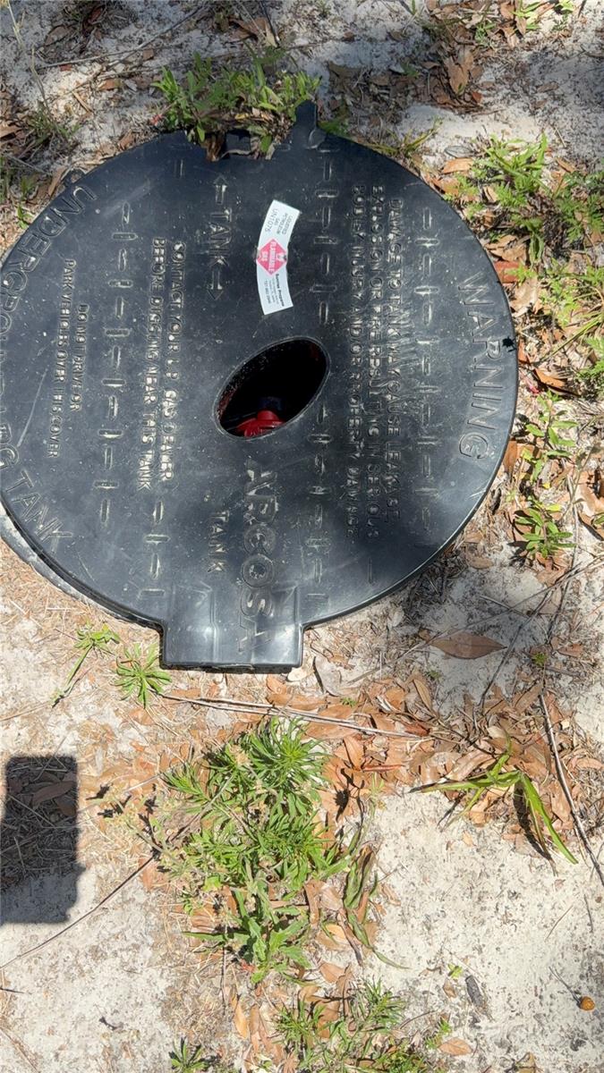 Underground propane tank for stove and water heater