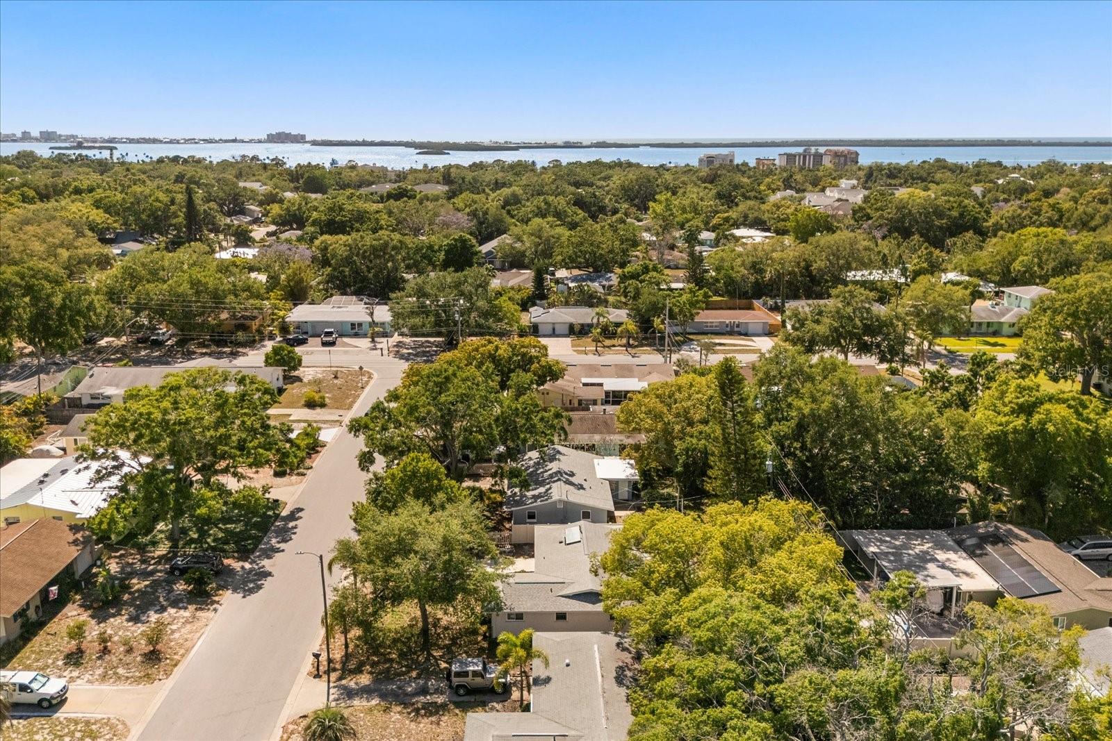 AERIAL VIEW WEST LOOKING AT INTRACOASTAL WATER WAY