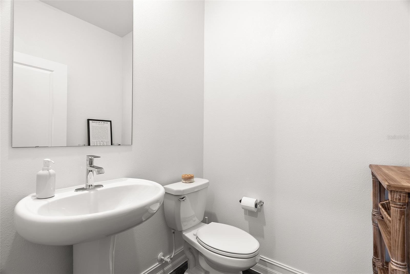 Downstairs half bath