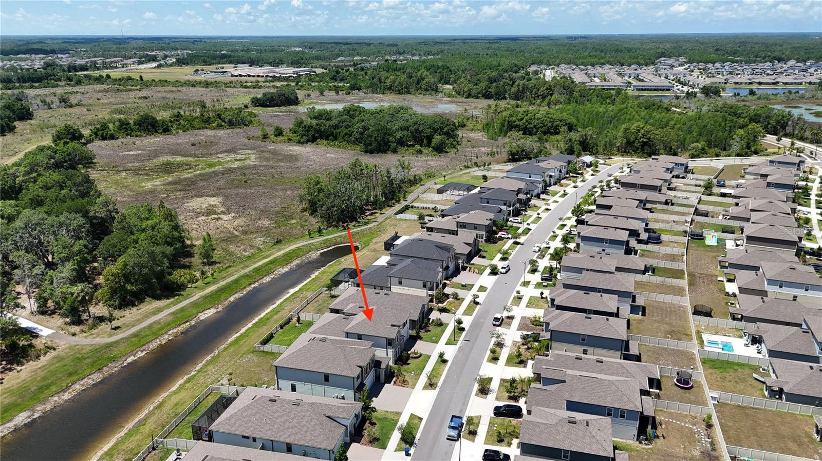 Drone view of preserve