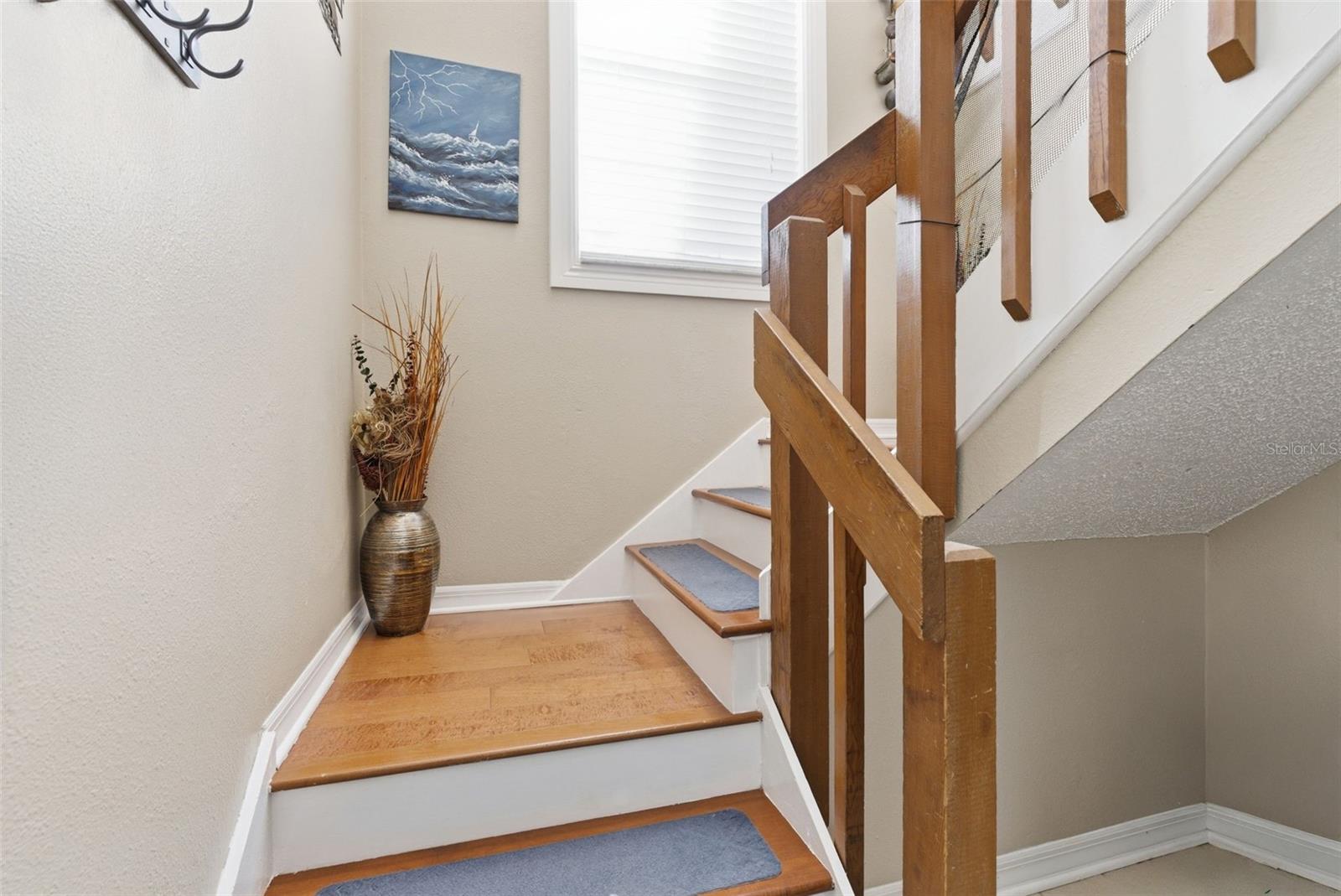 Staircase from bottom floor/front door