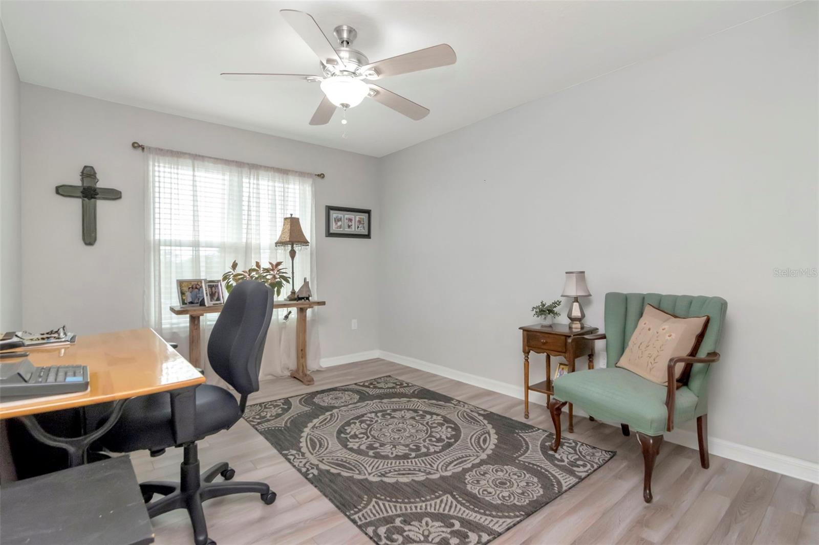 Third Bedroom being used as an office