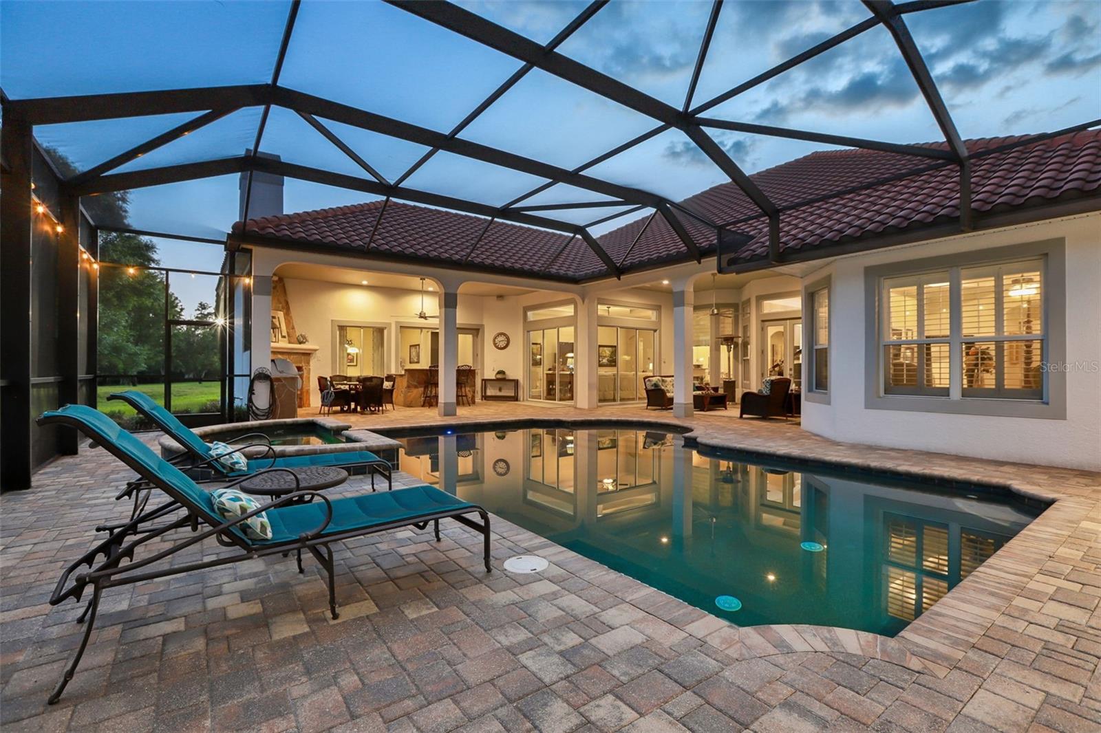 Twilight Pool and Patio