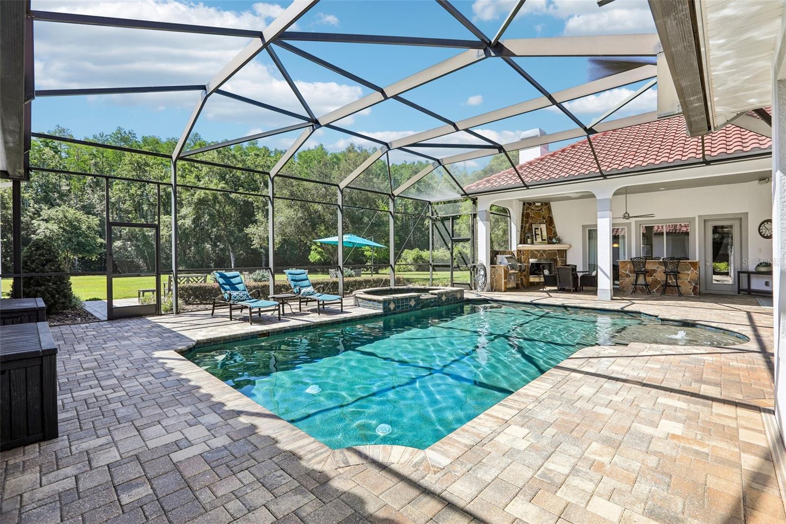 Heated Saltwater Pool and Spillover Spa