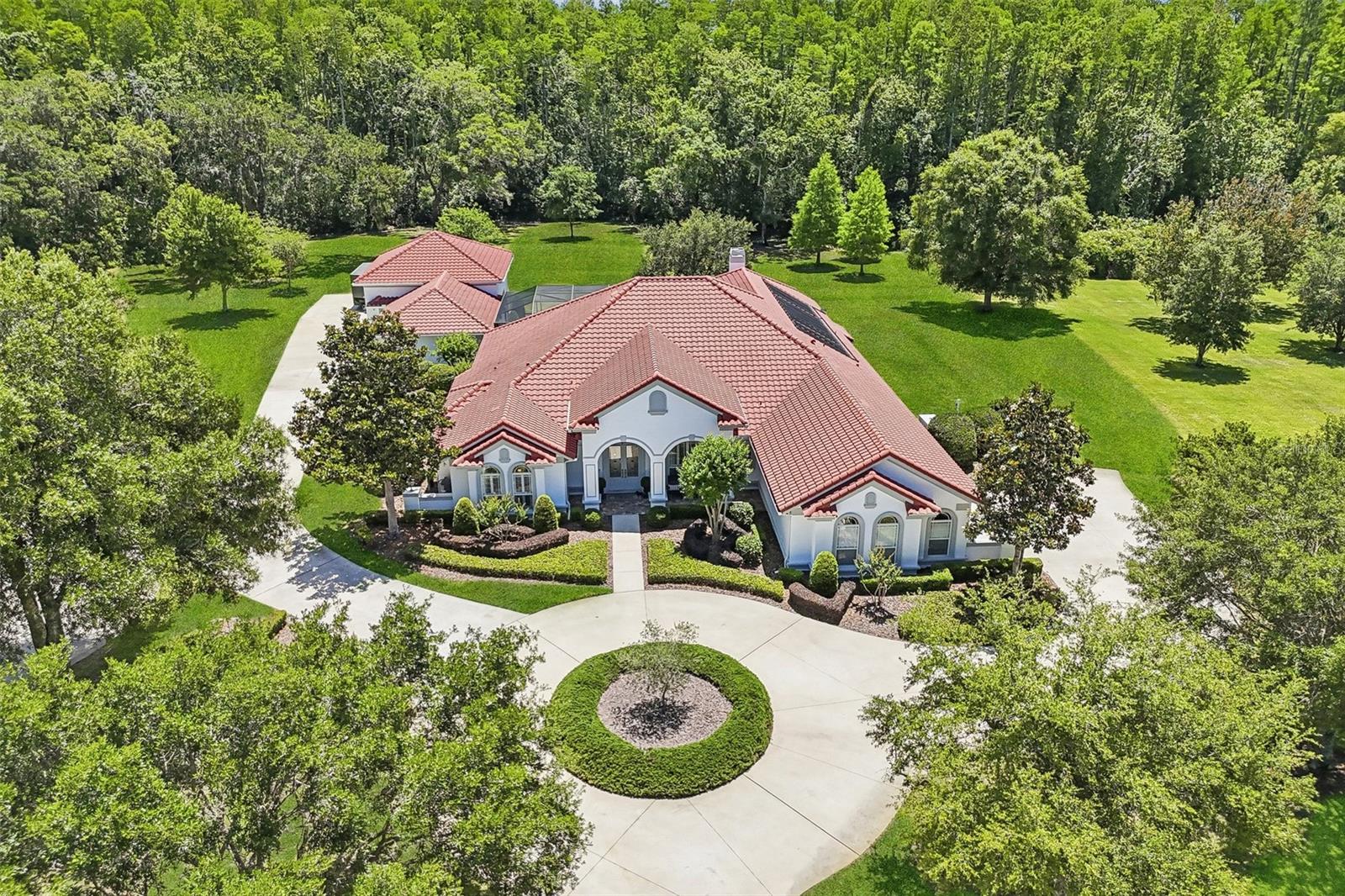 Aerial / Round About Driveway