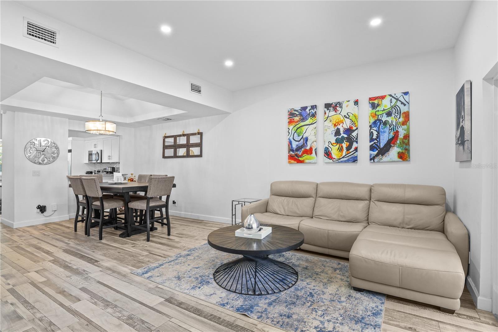 Living Room and Dining Room