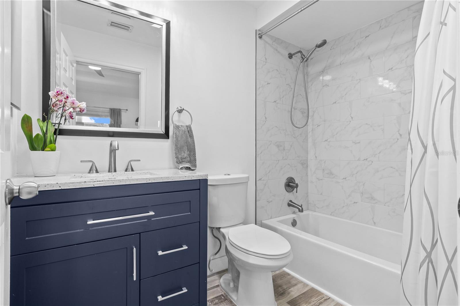 Vanity with Tub