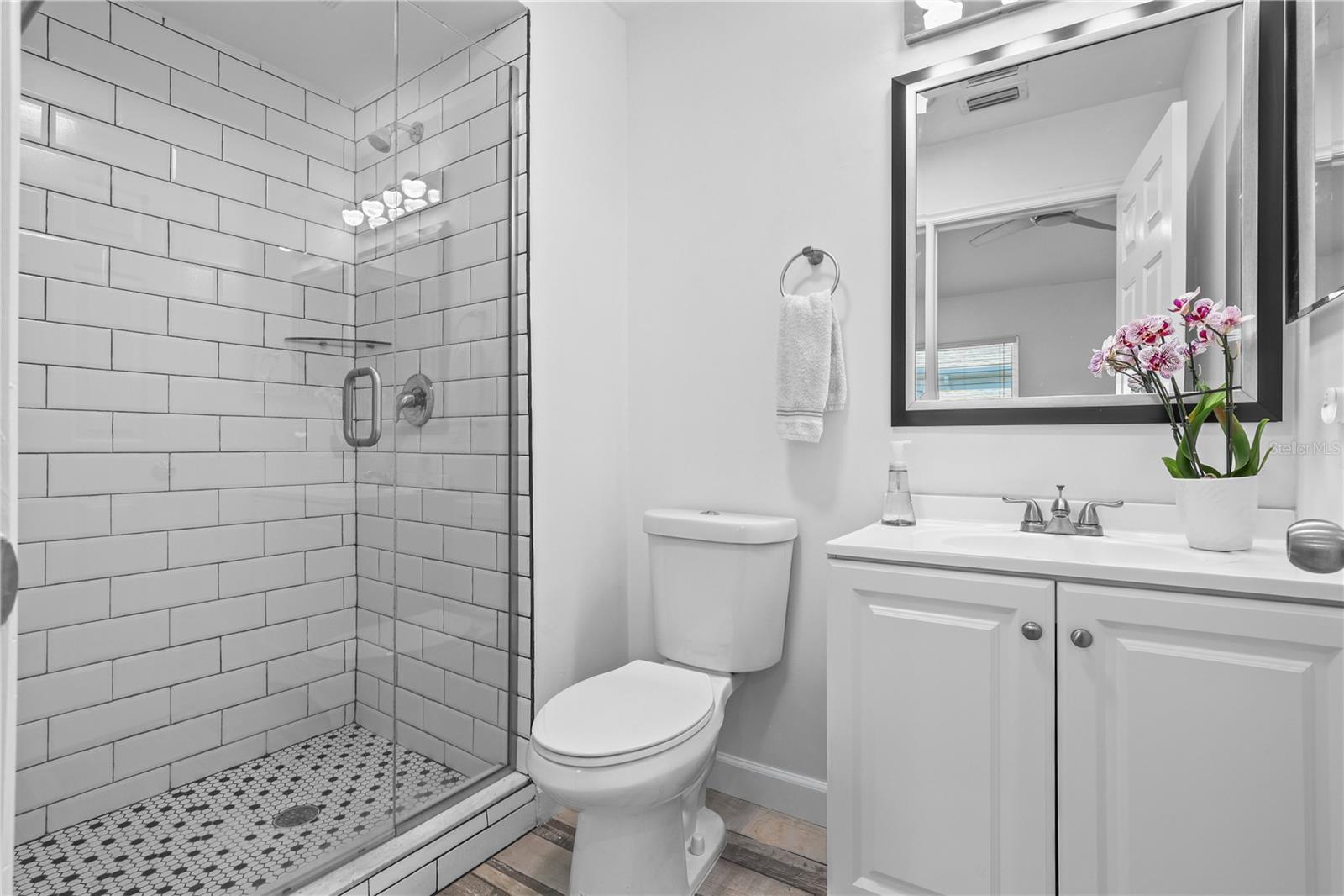 2nd Bathroom with Shower and Vanity