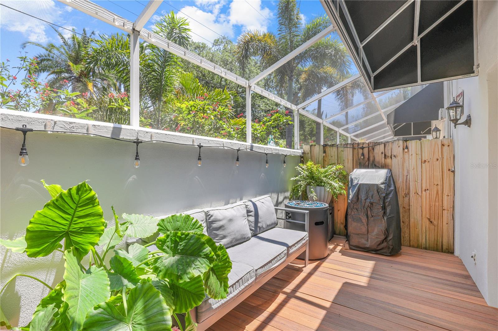 Spacious Patio with room for Grill and fire pit