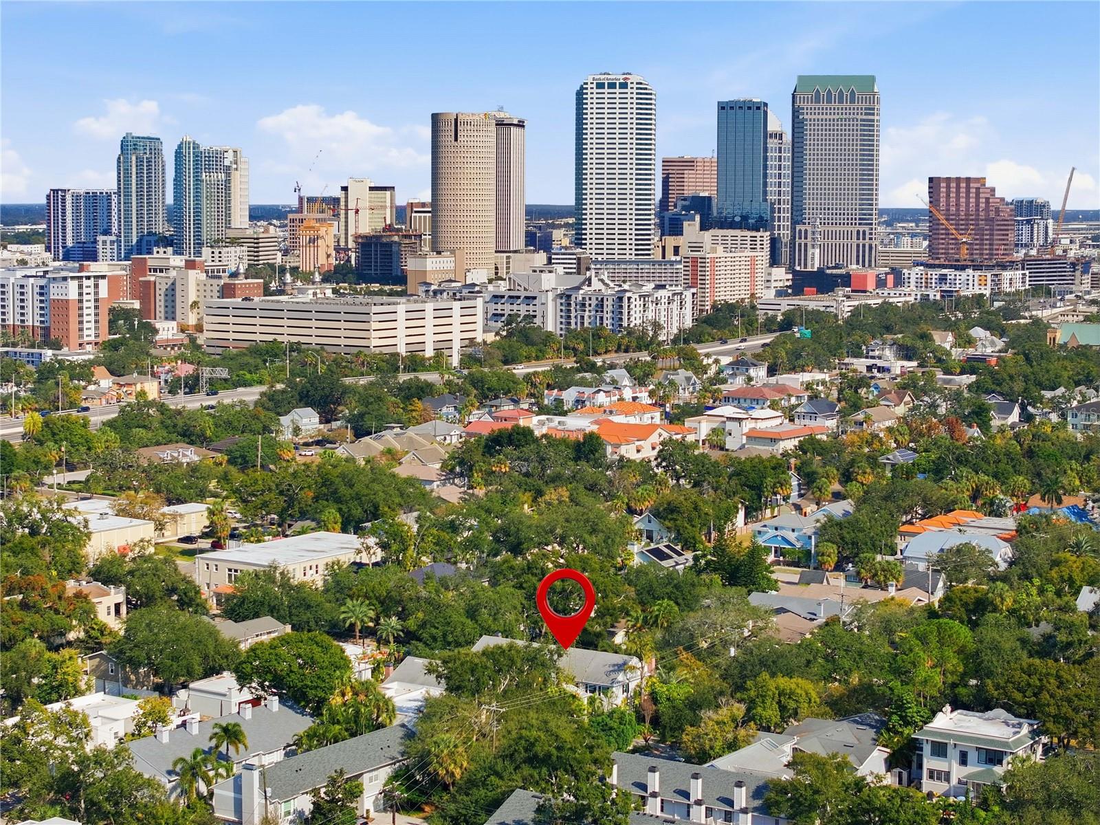 Park Place location to Downtown Tampa