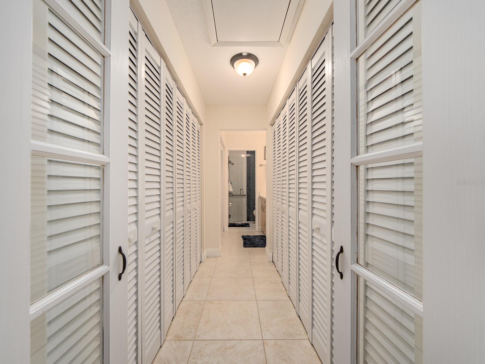 PRIMARY BEDROOM CLOSETS