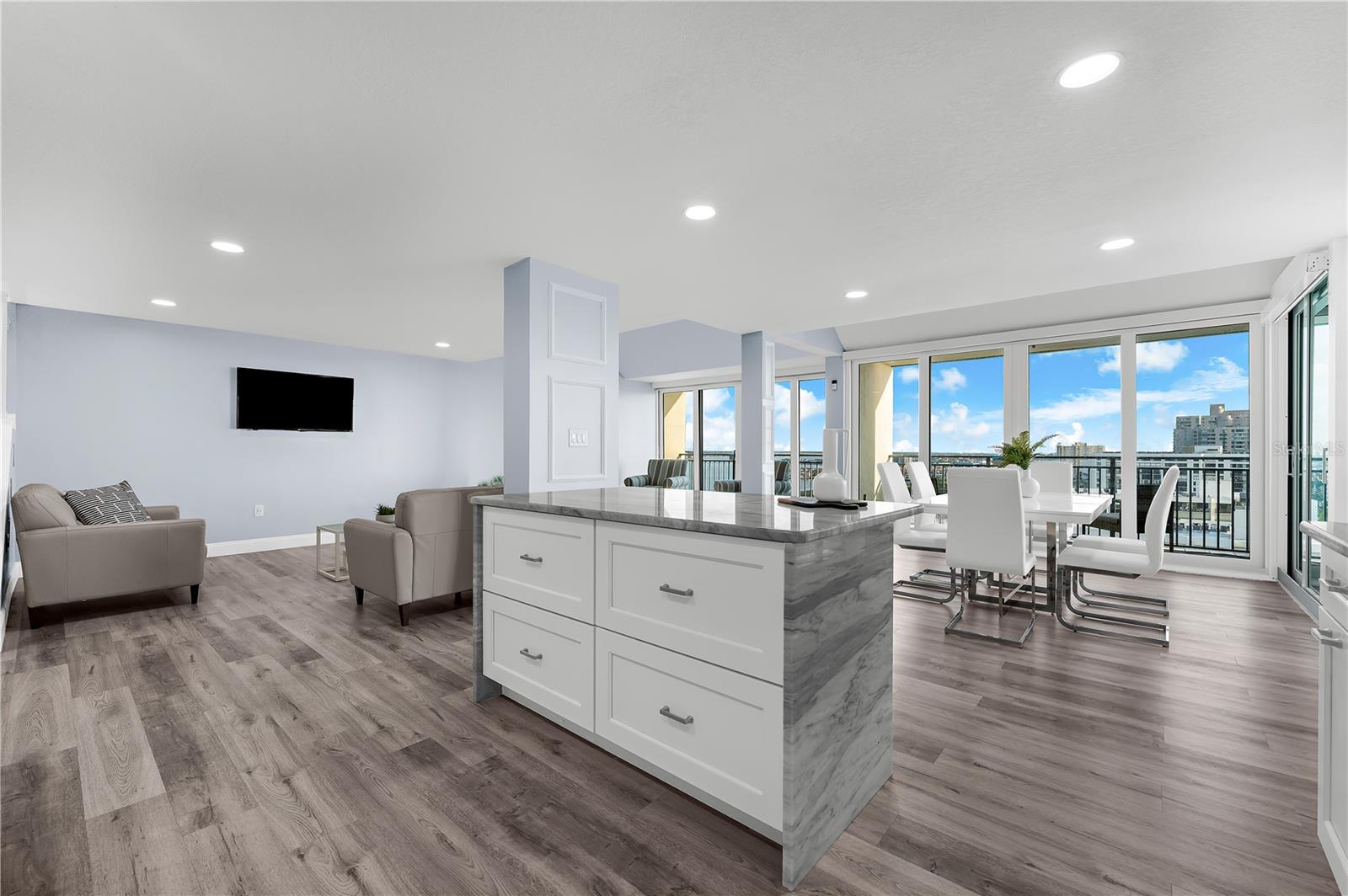 Open Living/Dining/Kitchen Concept