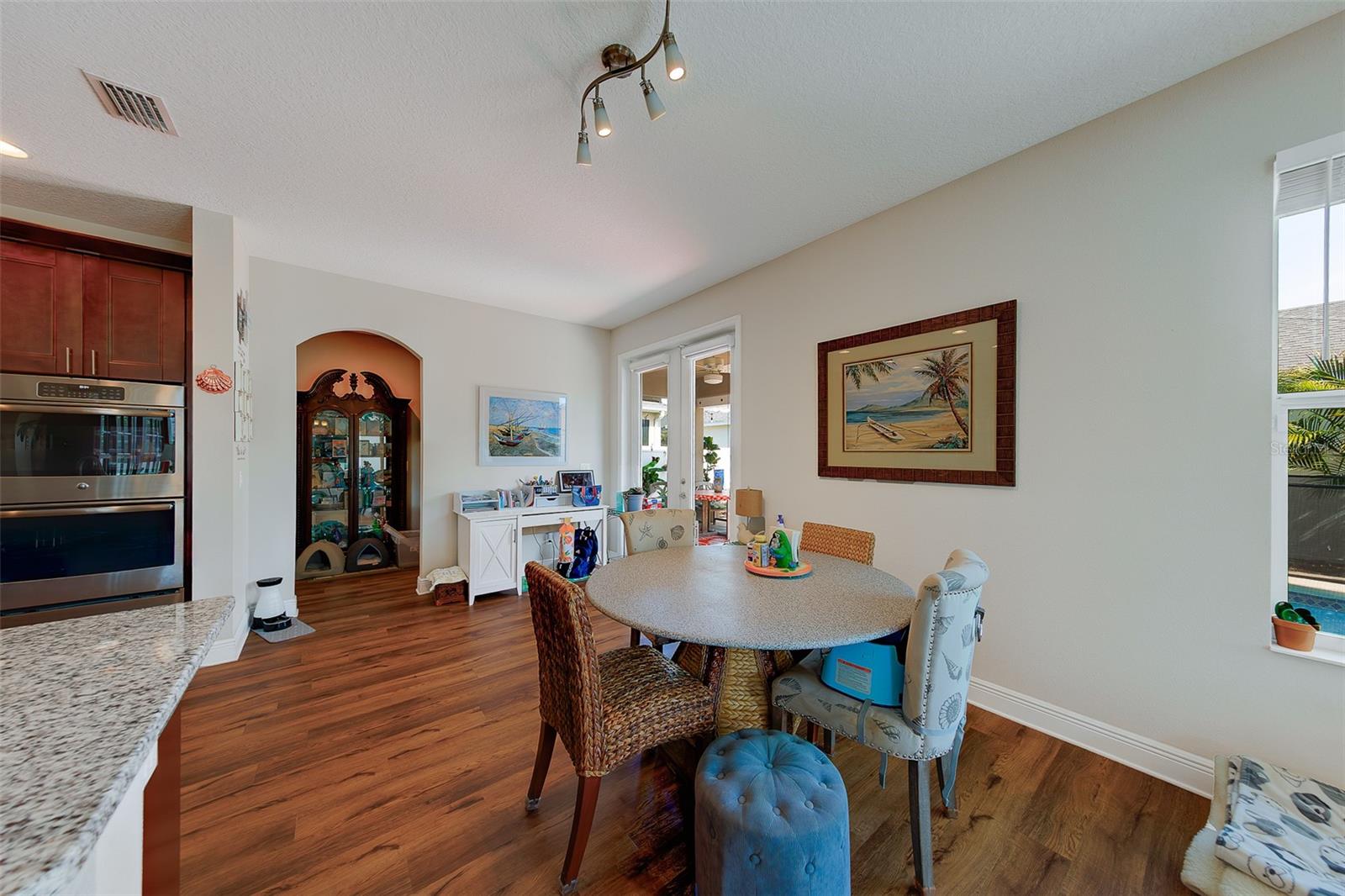 Additional dining off the kitchen