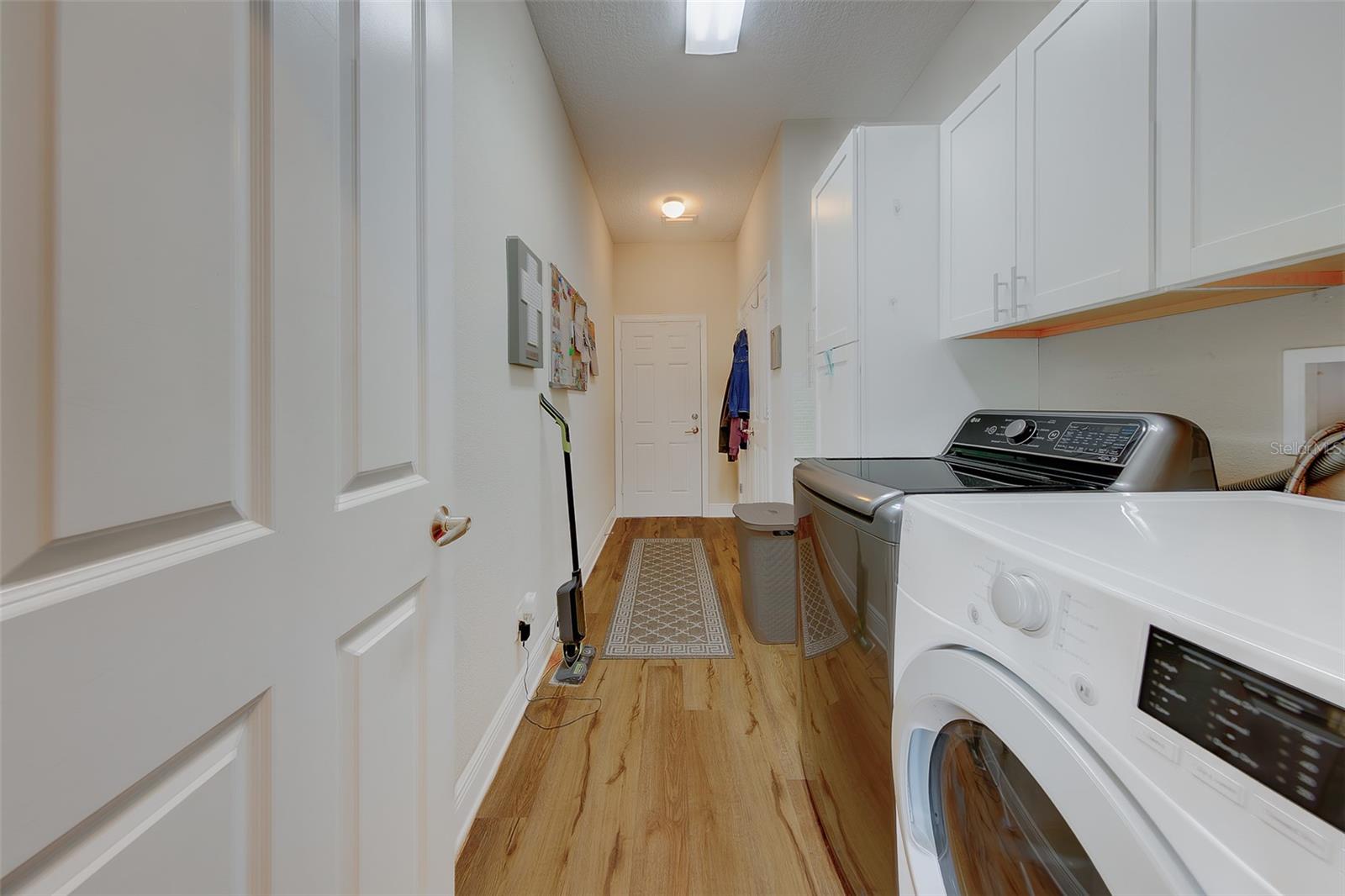 Large laundry room off the garage
