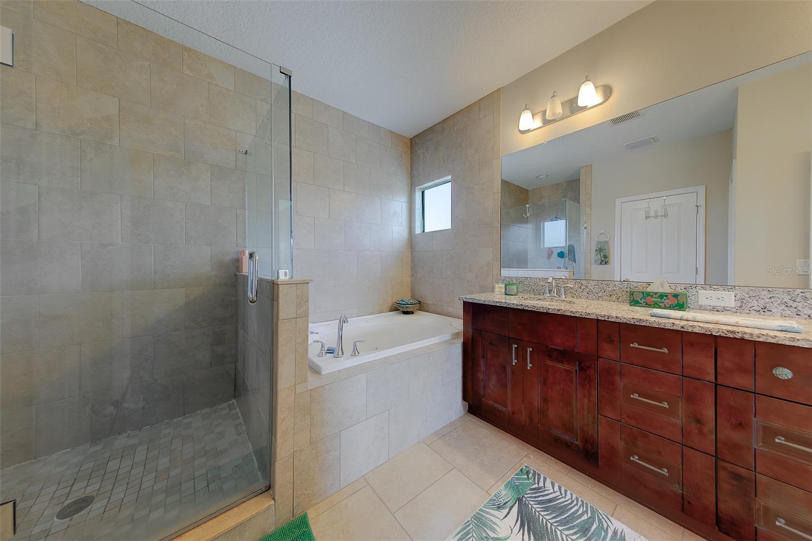 Glass enclosed shower