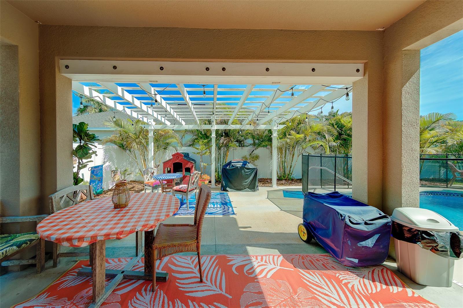Large attached Pergola