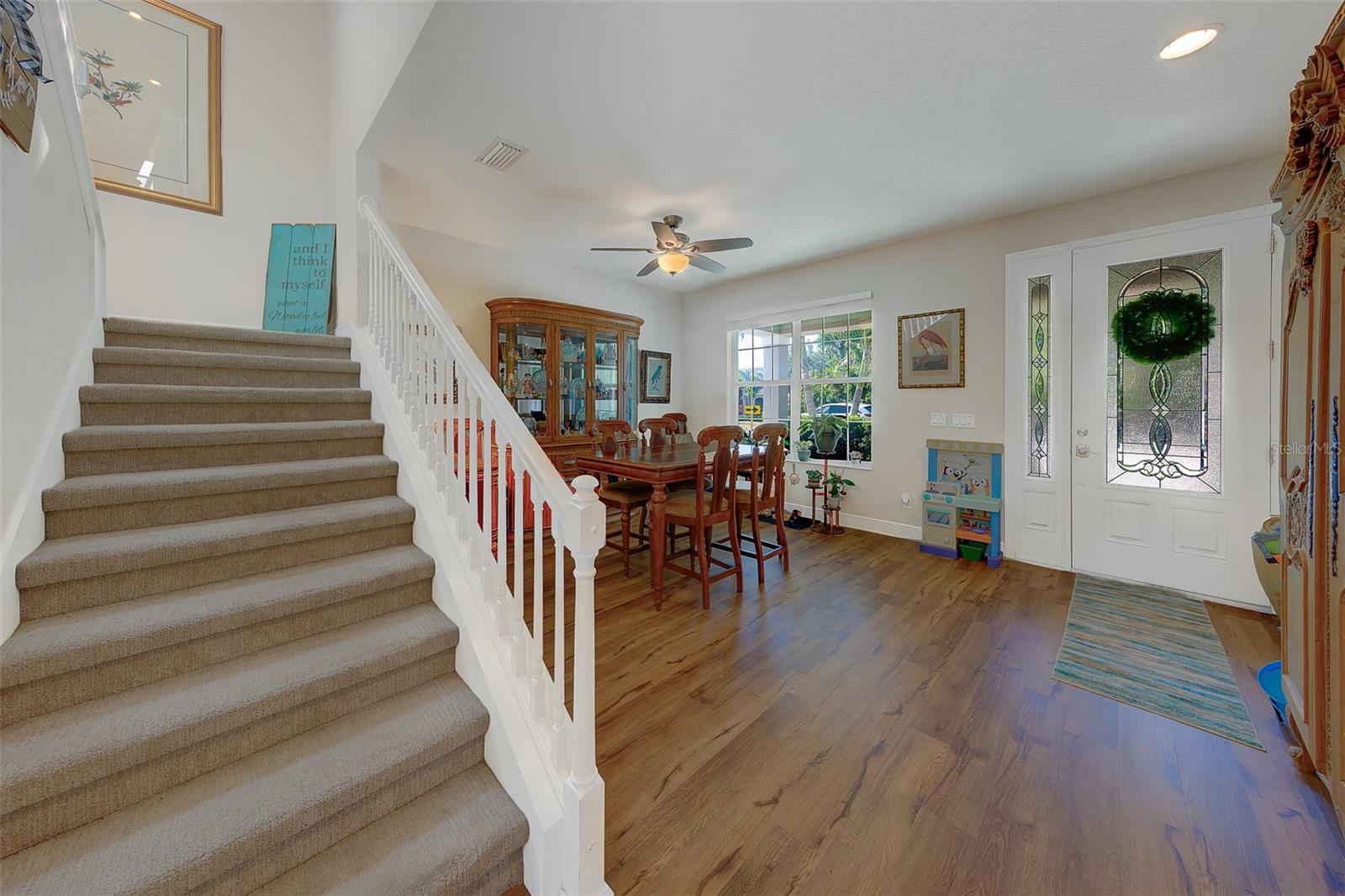 Staircase going to second level