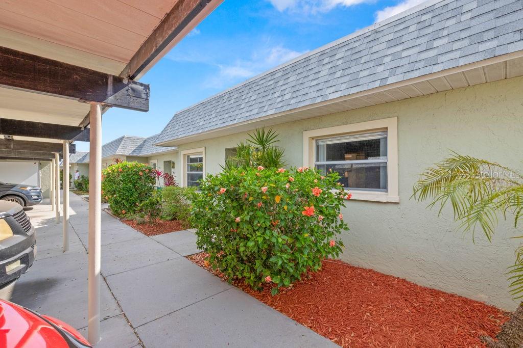 Front of condo