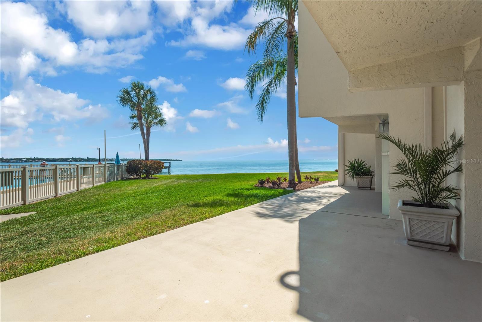 Views of Tampa Bay from the front patio