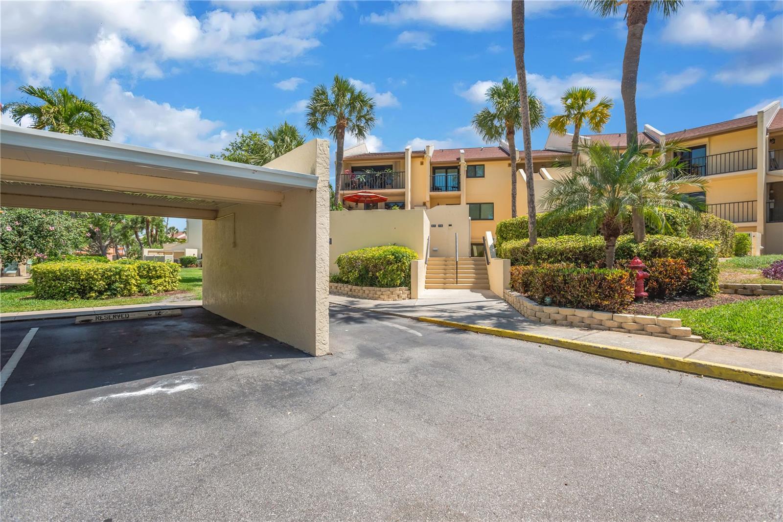 Covered parking spot