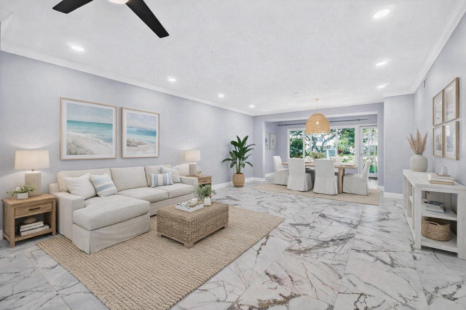 Living/Kitchen/Dining Combo